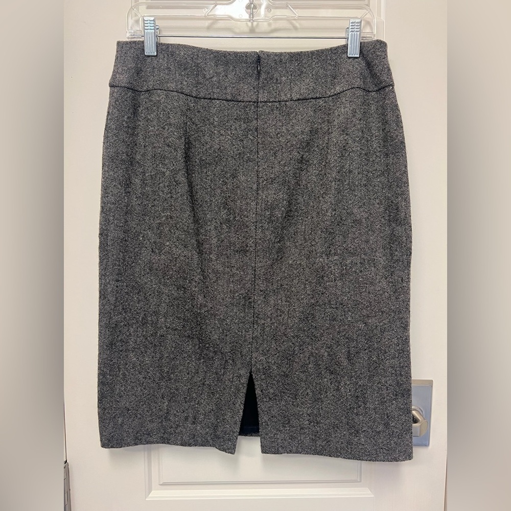 CABi Brown/Gray Tweed Women's Coat & Matching Skirt Set - Picture 7 of 9